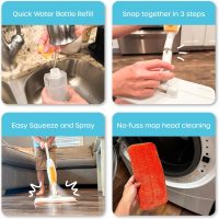 Quiggly Toy Spray Mop for Kids - Toddler Cleaning Set with Real Water Sprayer - Montessori Cleaning Set Mini Sweeper - Educational and Fun Kids Mop - Squeeze and Spray - Image 7