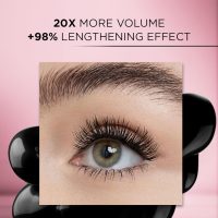 L'Oreal Paris Voluminous Makeup Lash Paradise Mascara, Voluptuous Volume, Intense Length, Feathery Soft Full Lashes, No Flaking, No Smudging, No Clumping, Blackest Black, 0.28 Fl Oz (Pack of 1) - Image 4
