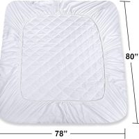 Utopia Bedding Quilted Fitted Mattress Pad, King Size, Elastic Fitted Mattress Topper Protector and Cover Stretches up to 16 Inches Deep, Machine Washable (White) - Image 4