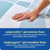 Sealy Dreamlife 8” Foam Mattress-in-a-Box, Queen, SealyComfort Gel Memory Foam, Surface-Guard Technology, Breathable Comfort - Image 4
