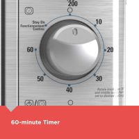 BLACK+DECKER Crisp 'N Bake Air Fry Countertop Convection Toaster Oven, XL Capacity, 8-Slice, 5-in-1, Fits 9” x 13” pan,12” Pizza, 60-Min Timer, Bake, Broil, Air Fry, Toast, Keep Warm, Stainless Steel - Image 8