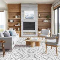 8x10 Area Rug for Living Room Moroccan Washable Rugs Non Slip Indoor Floor Carpet Foldable Large Soft Area Rug for Dining Room Bedroom with Low Pile(Grey,8'x10') - Image 7