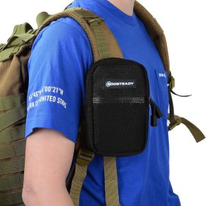 BOOSTEADY Backpack Strap Pouch, Smartphone Strap Pack, Backpack Attachment Bag for Hikers