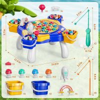 Magnetic Fishing Game for Kids Toddlers 3-5, 70 pcs Fishing Toys for Kids Toddlers 3-5, Fishing Table Toys Board Game Birthday Gifts for 3 4 5 6 7 8 Years Old Toddlers Kids - Image 6