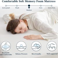 Full Mattress, 6 Inch Memory Foam Mattress in a Box, Fiberglass Free Full Size Mattresses for Pressure & Pain Relief, Soft and Comfortable - Image 4