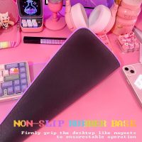 JMIYAV Pink RGB Gaming Mouse Pad 31.5x12 Inch PC XL Large Extended Glowing Led Light Up Desk Pad Non-Slip Rubber Base Computer Cute Mousepad Mat Desk Accessories Gaming Setup 31.5x12 Inch - Image 5