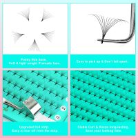VAVALASH 320 Fans Premade Fans Eyelash Extensions 10D 14D 16D 20D 0.05 0.07 Thickness C/D Curl Middle Stem Premade Fans Volume Lash Extensions (320 Fans-10D-0.05-D-8-15mm) - Image 4