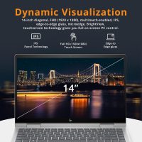 HP Envy x360 2-in-1 14" FHD Touchscreen Laptop, Intel i7-1355U, 16GB RAM, 1TB SSD, Backlit Keyboard, 5MP Camera, Fingerprint Reader, Wi-Fi 6E, Win 11, Silver - Image 3