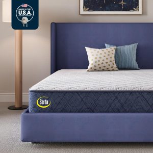 Serta Five Star Mattress Tranquility 12-Inch Firm– Queen– Zoned Support, Pressure Relief, Cooling– Bed-in-a-Box – Ideal for Back & Stomach Sleepers – 100 Night Trial, 10-Year Limited Warranty