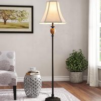 Beige Square Cut Corner Bell Lamp Shade Medium Lampshade 6.5``Top×13``Bottom×10.6``Hight(Spider) Rustic Lamp Shade for Table & Floor Lamp - Lampshade Replacement - Image 7