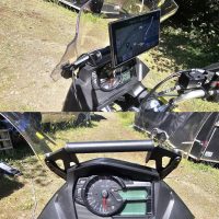 DL650 V-Strom Accessories, Motorcycle Navigation GPS Bar Mount Bracket for DL650XT V Strom 2017 2018 2019 2020 2021 2022 2023 2024, 22mm Expansion Crossbar Mobile Phone Stand Holder Support - Image 2