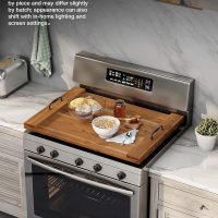 BLUEWEST Noodle Board Stove Cover, Acacia Wood Stove Top Board for Gas Burners and Electric Stove, Extra Thick Wooden RV Stovetop/Sink Cover - Tray for Kitchen Counter Space - Image 8