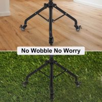 Laptop Tripod on Wheels with 2 Shelves, Portable Projector Floor Stand Adjustable Height 25.9 to 51.8 Inch with Phone Holder - Image 9