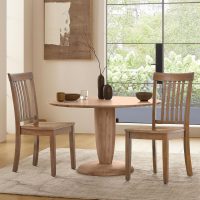 COLAMY Wooden Dining Chairs Set of 4, Spindle High Back Windsor Kitchen Side Chair, Farmhouse Dining Chairs for Kitchen and Dining Room, Light Brown - Image 8