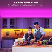 Led Lights for Bedroom 100 ft (2 Rolls of 50ft) Music Sync Color Changing RGB Led Strip Lights with Remote App Control Bluetooth Led Strip, Lights for Room Home Kitchen Party Decor - Image 6