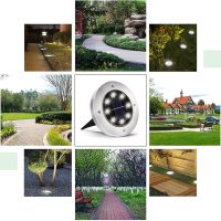 INCX Solar Lights for Outside,12 Pack Solar Lights Outdoor Waterproof, Solar Garden Lights Landscape Lighting for Patio Pathway Lawn Yard Deck Driveway Walkway, Cold White - Image 6
