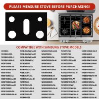 2 Pack Stove Covers, Gas Range Protectors for Samsung Gas Range Stove Cover Reusable Stove Top Covers for Samsung Gas Burners, Oven Liners Mat Gas Range Protectors Covers Non-Stick Washable - Image 4