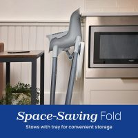 Chicco Zest 4-in-1 Folding High Chair, Feeding Chair, Toddler Chair and Youth Stool, Multi-Use Easy Clean High Chair | Capri/Blue - Image 3