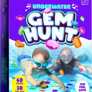 Dan&Darci Pool Gem Hunt Diving Game for Kids - Pools Toys for Kid Ages 6 7 8 9 10 11 12 Year Old - Water Games Swimming Dive Toy - Gifts for Girls, Boy Ages 6-8, 8-12, Summer Fun
