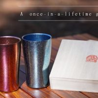 SEIDO Double-Layer, Titanium Tumbler, Titanium Glass, Couple Glasses, Couple Tumblers, Premium Gift, Dishwasher-Safe, 300 mL (about 10⅛ fl. oz)(Blue＆Pink) - Image 3