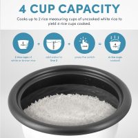 Aroma Housewares 4-Cups (Cooked) / 1Qt. Rice & Grain Cooker (ARC-302NGP), Pink - Image 6