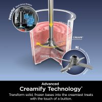 Ninja CREAMi Deluxe Ice Cream & Frozen Treat Maker, Includes (4) Family-Sized 24 oz. Tubs, for Ice Cream, Sorbet, Milkshakes, Frozen Yogurt, & More, 11-in-1, XL Capacity, Silver - Image 3