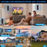 2800+ Miles Range TV Antenna, 2025 Strongest Digital TV Antenna Indoor/Outdoor with Amplifier Signal Booster, HDTV Antennas for Local Channels for Smart and Old TVs-38ft Coax Cable-Support 8K 4K 1080p - Image 9