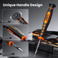 JOREST 59Pcs Small Precision Screwdriver Set with Torx T5, T6, T8, Mini Repair Tool Kit for Macbook, Computer, Laptop, iPhone, PS4 PS5, Xbox, Switch, Eyeglasses, Watch, PC, Ring Doorbell, Electronic - Image 2