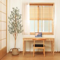 Kazeila Artificial Olive Tree 6FT Tall Faux Silk Plant for Home Office Decor Indoor Fake Potted Tree with Wood Branches and Fruits - Image 3