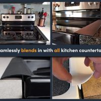 Linda’s Essentials Silicone Stove Gap Covers (2 Pack), Heat Resistant Oven Gap Filler Seals Gaps Between Stovetop and Counter, Easy to Clean Stove Gap Guard (21 Inches, Black) - Image 9