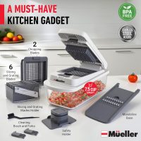 Mueller The Real Original Pro Chopper since 2013 Vegetable Chopper Mandoline Slicer, 8 Blade Food Veggie Chopper Onion Vegetable Cutter with Container, Kitchen Gadgets & Essentials, (10 in 1) - Image 7
