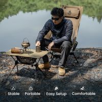OneTigris Tigerblade High Back Camping Chair with Pillow Design, Comfortable Widened Seat Folding Chair - Image 6
