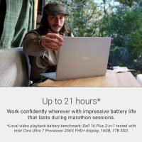 Dell 16 Plus (Next Gen Inspiron 16 Plus) 2-in-1 AI Laptop (16" FHD+ Touchscreen, Intel Core Ultra 7 256V (> i7-1355U), 16GB DDR5, 1TB SSD) Copilot+ PC, 21-Hr Battery, Wi-Fi 7, Fingerprint, Win 11 Pro - Image 4