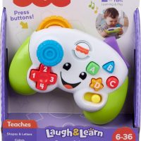 Fisher-Price Baby & Toddler Toy Laugh & Learn Game & Learn Controller Green Pretend Video Game with Music & Lights for Infants Ages 6+ Months - Image 6