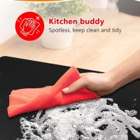 Stove Top Covers For Electric Stove Mat, Heat Resistant Stove Mat for Glass Top Stove Double-Sided Fireproof Waterproof Oilproof 30 x 21 Inches Black - Image 5