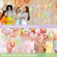 Happy Birthday Banner & Sign - 9ft Pre-Strung No Assembly Birthday Decorations,Reusable Party Backdrop, Wall Decor for All Celebrations - Image 4