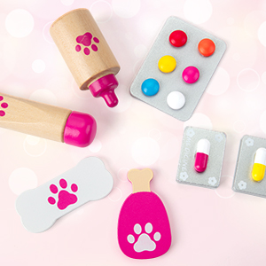veterinarian playset  vet toys for kids doctor kit for toddlers 3-5