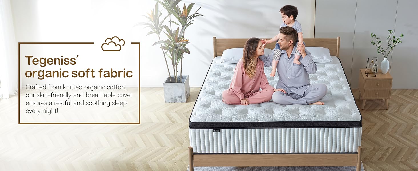 Review Mattress in a Box Hybrid Mattress,with Individual Pocket Spring for Motion Isolation