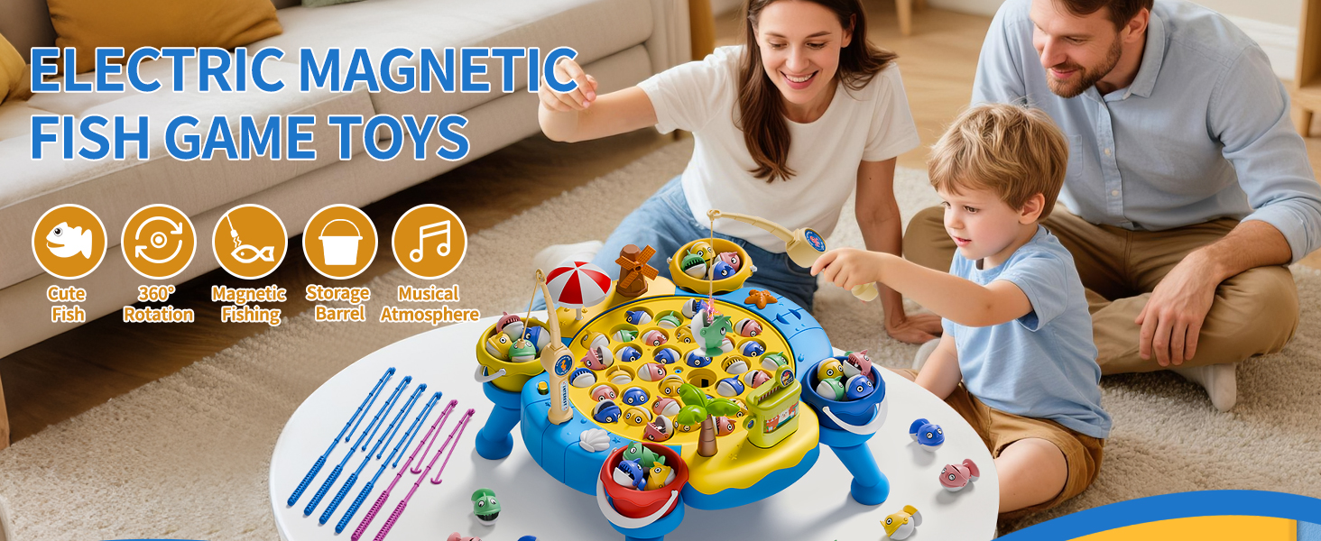Magnetic Fishing Table Game for Kids
