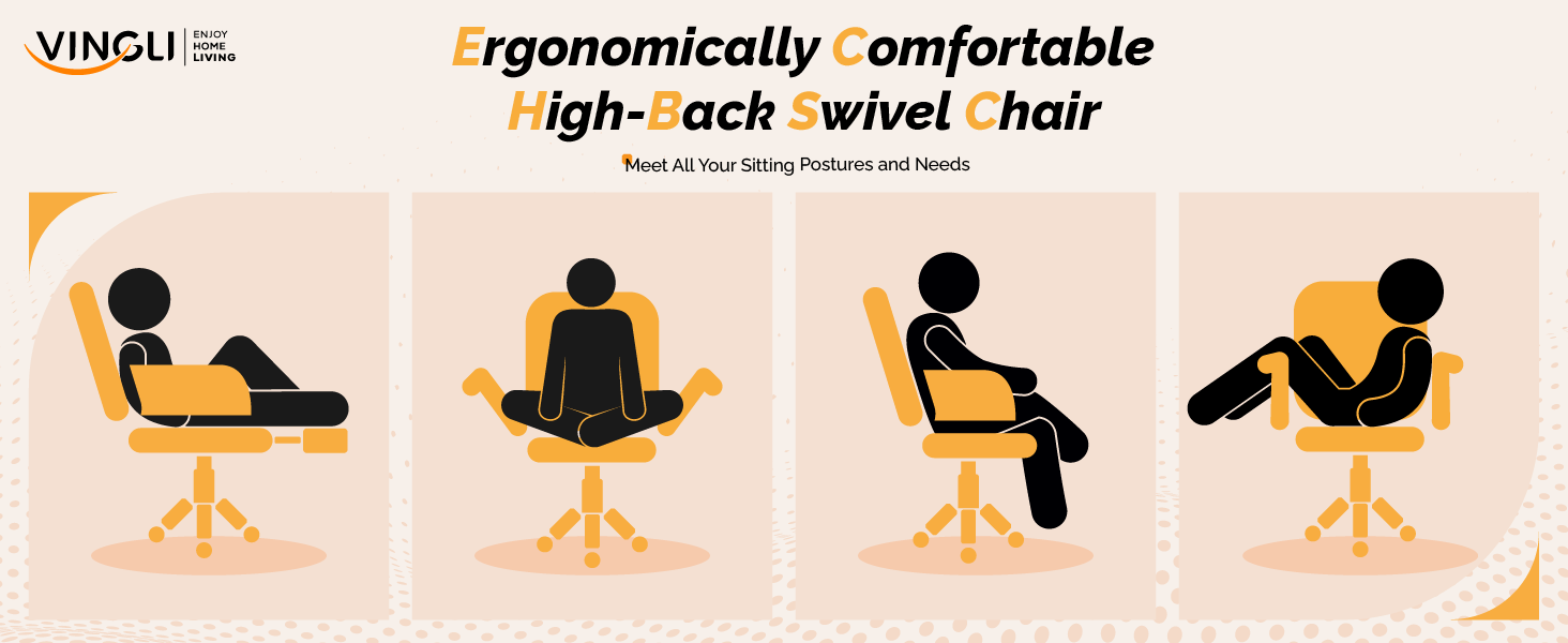 high back swivel chair