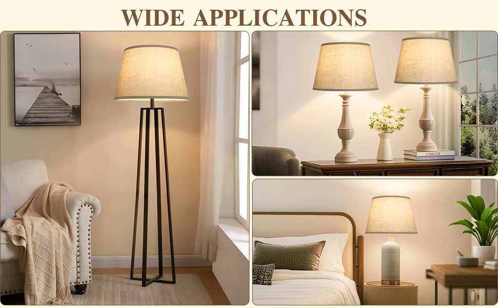 Large Drum Lamp Shades