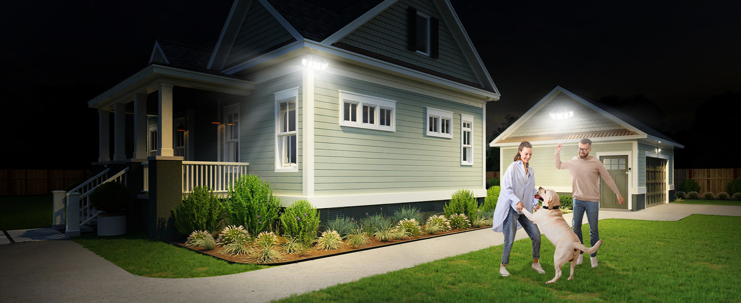 MDCMDCM Solar Flood Lights Outdoor Waterproof Motion Sensor