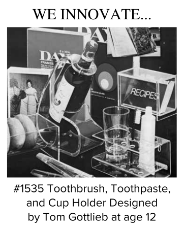 two's company #1535 Toothbrush, Toothpaste, and Cup Holder Designed by Tom Gottlieb at age 12