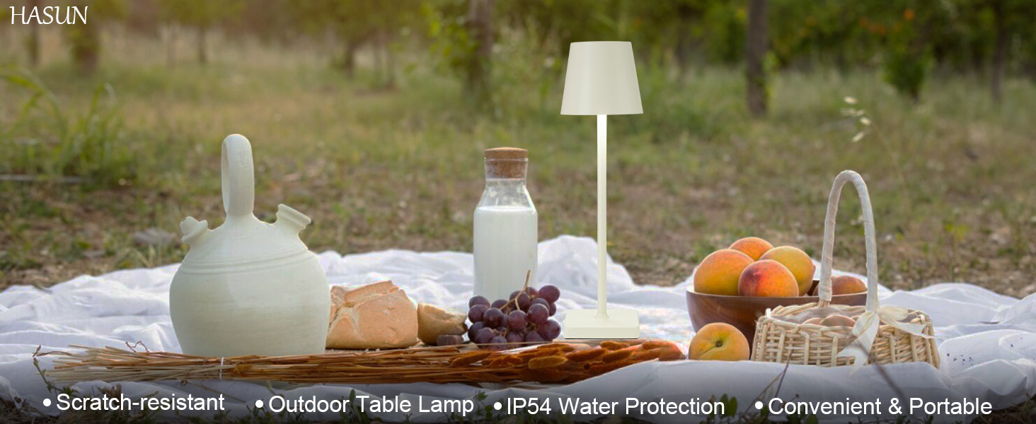 HASUN Cordless Rechargeable Table Lamp