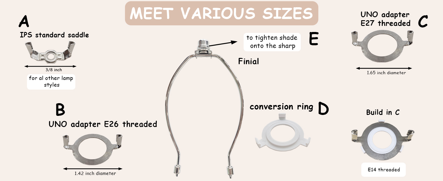 MEET VARIOUS SIZES