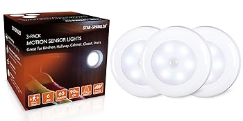 LED Motion Sensor Lights, Stick on Lights, Puck Lights, Closet Lights，Night Lights, STAR-SPANGLED