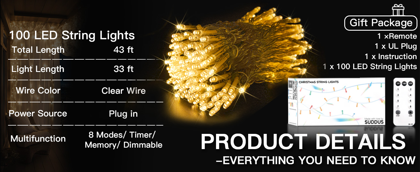 100led string lights