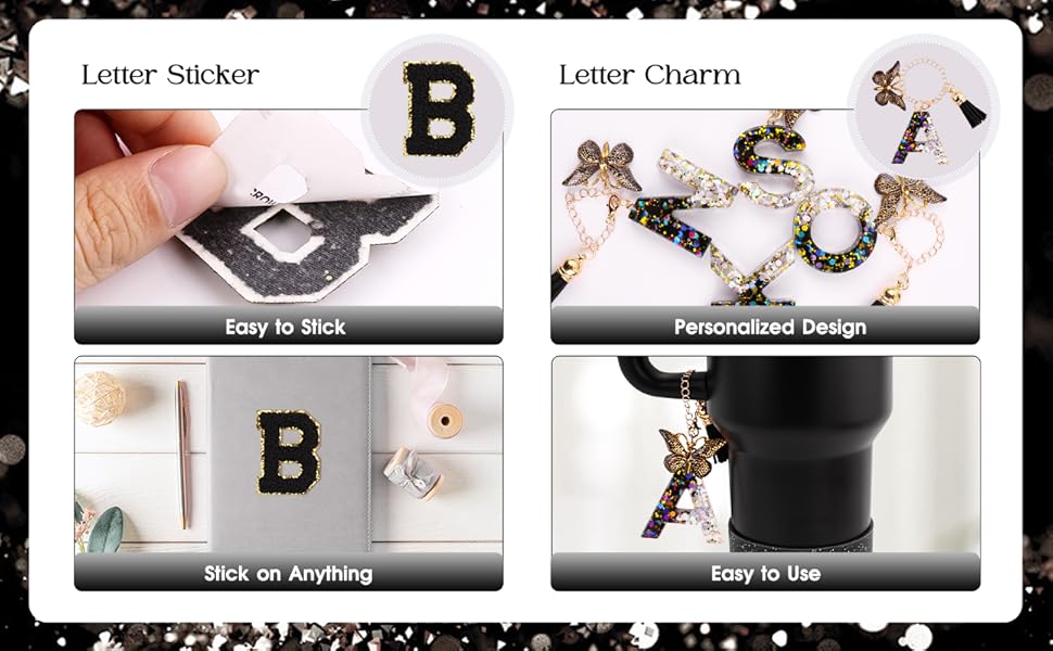 letter charms for stanley