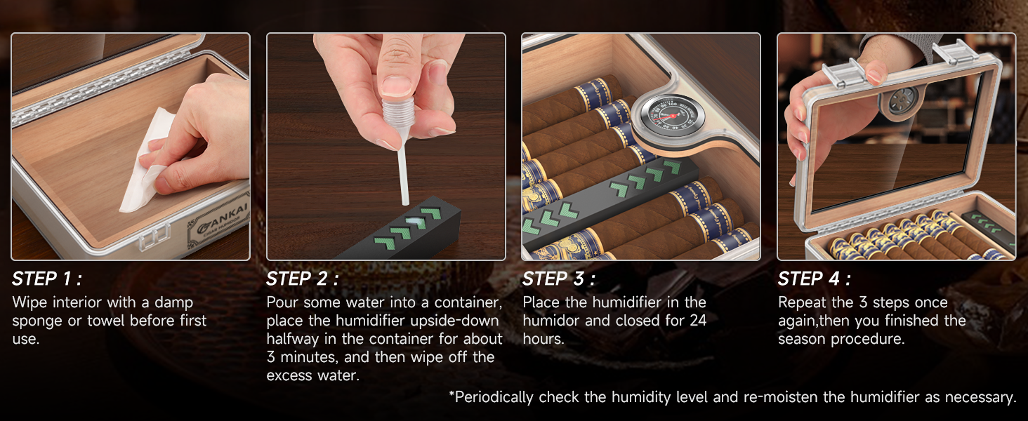 How to season a humidor