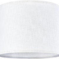 Set of 2 Pure White Linen Drum Lamp Shade 13" Top x 13" Bottom x 10" High (Spider) Contemporary Lamp Shades for Table Lamps & Bedside Lamps Replacement Lampshade - GO&SO - Assembly is Required - Image 6